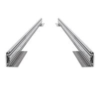 BRASOM Guide per cassetti con montaggio a pavimento - Guide per cassetti da 400 mm, 250 kg, 35,6 cm, sistema di guide per cassetti heavy duty, cuscinetti a sfera, sinistra e destra