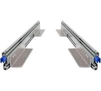 BRASOM Guide per cassetti con supporti per cassetti - Guide per cassetti da 300 mm, 250 kg, 12 pollici, Heavy Duty, bloccaggio in/fuori dal sistema di guide per cassetti, cuscinetti a sfera, sinistra
