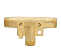 Brass 3 - Way Ball Valve | G1 / 2 Male Thread Tee Fitting for Water Control | No Leak Pipe Connector for Garden/Drip/Landscape Irrigation