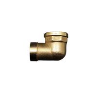 Brass 90 Degree Elbow DN15 1/2" Female to 3/4" Female Reducer Pipe Fitting Adapter Coupling Connector