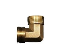 Brass 90 Degree Elbow DN25 1" Male Pipe Fitting Adapter Coupling Connector