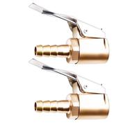 Brass Air Chuck Inflator - Locking Connector Kit, Heavy Duty Tire Valve Clamp Attachment, Leak Free Fast Inflation Tool for Vehicle Maintenance | Automobile Truck Bike Motorcycle Camper Trailer R