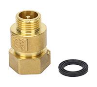 Brass Check Valve DN15x20 | 1 - Way Backflow Preventer for Water Meter | Swing Type Threaded Valve for Home Water Pipes/Low Pressure Systems