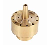 Brass Column Garden Pond Fontana Ugello Acqua Sprinkler Spray Head Gold for Home Courtyard Garden Decor (1/6 15,5-17,5 cm Circonferenza della testa)