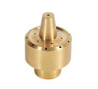 Brass Column Garden Pond Fontana Ugello Acqua Sprinkler Spray Head Gold for Home Courtyard Garden Decor (1/4)