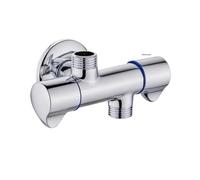 Brass Double Control One in Two/Three/Four out Angle Valve One Two Three Way Toilet Spray Gun Shunt Multifunctional Valve(Valve Body 2)