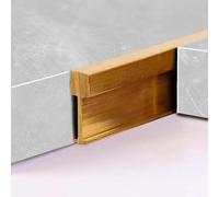 Brass Flooring Transition Trim Edge T Molding, Threshold Transition Strip Extra Narrow, Floor Divider Cover Strip for Joining Gaps, Easy to Install(W 5mm x H 15mm)