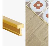 Brass Flooring Transition Trim Edge T Molding, Threshold Transition Strip Extra Narrow, Floor Divider Cover Strip for Joining Gaps, Easy to Install(W 4mm x H 6mm)