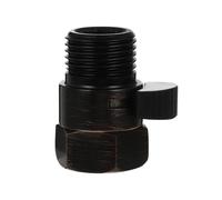 Brass Flow Control Water Pressure Reducing Controller Hand Held Sprayer Shower Head Shut Off Stop Switch Control (Black)