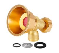 Brass Hose Nozzle - High Pressure Copper Spray Nozzle, Durable 90g Heavy Duty Gardening Tool, Compact Design | Multi Pattern Sprayer for Plant Watering Wash Pet Seedling Flower 1.89x1.97x2.76 Inch