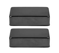 Brass Humbucker Pickup Covers | Sealed Design Blocks Particles/Interference | Dual Coil Electric Guitar Pickup Cover | Easy Installation for Many Guitars (Nera)