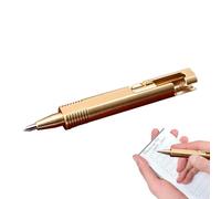 Brass Mini Ballpoint Pen - Elegant Journal Writing Tool, Premium Signature Stationery | Penne creative eleganti compatte, Pensfor School Home