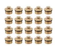 Brass Misting Nozzles 1/2 Inch | 20PCS Adjustable Particle Removal & Cooling Atomizers | Fine Water Mist for Lawn/Garden/Construction Site | Oxidation Protected Sprinkler