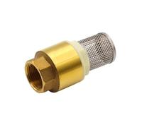 Brass One Way Valve Check Valve Non Return with Strainer Filter 1/2" BSPT Female Threaded