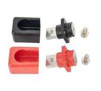 Brass per battery Terminal 300A Red Black per m10 Screw Brass(400A) | 300 current, red/black color coding, per m10 thread, brass construction, screw fixed wiring