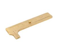 Brass Pocket Caliper 0-60mm | High Accuracy Single Scale Measuring Tool | Mini Caliper for Jewelry Making/Bead Sizing/Ring Measurement | Vintage Style Non - Design