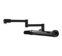 Brass Pot Filler Faucet Wall Mounted Foldable Kitchen Sink Faucet Single Handle Kitchen Faucet with 2 Water Outlet Methods Easy to Clean and Maintain