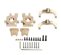Brass RC Car Caster Block C Hub | Steering Cup & Bridge Cover for BrandX 1/18 | Extra Stability & Performance Upgrade | Sturdy RC Accessories/Replacement Parts