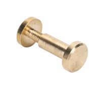 Brass Rivets 50Pcs & Flat Head Screws DIY Leather Bookbinding Craft Set 8x10mm