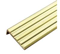 Brass Stair Nosing 1m - Anti-Slip Edge Trim for Wood & Tile Steps(30x10mm)