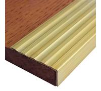 Brass Stair Nosing 1m - Anti-Slip Edge Trim for Wood & Tile Steps(48x18mm)