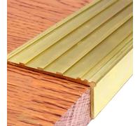 Brass Stair Nosing 1m - Anti-Slip Edge Trim for Wood & Tile Steps(49x19mm)