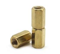 Brass Standoff Spacer M6 8/10/12/15-80MM Hex Female To Hexagonal Stud Hollow Pillars 5-20Pcs(40mm)