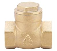 Brass Swing Check Valve | 1/2" 3/4" 1" Female Thread One - Way Water Flow Control | Sturdy Check Valve for Plumbing/Irrigation/Piping Systems | DN15 DN20 DN25 (DN15)