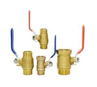Brass TAP 1/2 3/4 1inch Male Female Thread Connector Valve Copper Repair Fittings Copper Metal Thread Water Pipe Connector(E)