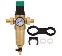 Brass Water Pressure Regulator Valve | Backwash Screen & Dial for Home Plumbing | 1-6 bar Adjustable Control/Helps Reduce Noise & High Bills | 316L Stainless Steel, 20bar Upper (3/4 pollici