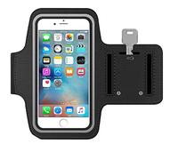 Brassard de Sport pour iPhone 8, 7, 6, 6s, SE (1re Gén), SE 2, SE 3, 12 mini, 13 mini, 5, 5s, 5c & Samsung Galaxy S4, S3, A3 par MMOBIEL - Porte Téléphone 6.1 Inch, Porte-clés & Étanche