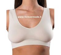 Brassiere donna C&C in microfibra spalla larga sportiva senza cuciture art R450