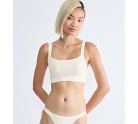 Brassiere Go Casual Top Bianco XS Tinta unita