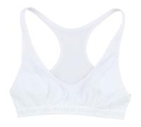 Brassière sportivo microfibra 10-16 anni Bianco 14 anni - 156 cm Tinta unita