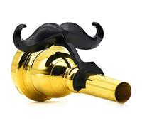 Brasstache - Baffi a clip per bocchino per trombone o eufonio con gambo grande