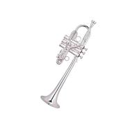 BrassTromba Tromba in chiave Mi bemolle/Re Strumento per esame professionale per tromba placcato in argento