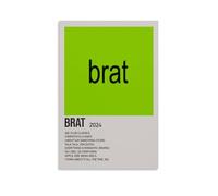 Brat Charli XCX, poster impermeabili da parete, stampa domestica, a prova di umidità, facile da installare e resistente allo sbiadimento, senza cornice, 30 x 45 cm