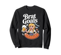 Brat Goals Oktoberfest Divertente Birra Dirndl Felpa