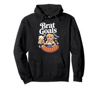 Brat Goals Oktoberfest Divertente Birra Dirndl Felpa con Cappuccio