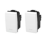 BRATEK 2 Invertitori compatibili con Bticino Matix, interruttore luce compatibile con serie Matix, Frutti Elettrici