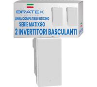 Bratek 2x Invertitore 16A Compatibile Matix Go BTicino