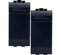 Bratek 2x Invertitore Compatibile BTicino Living Light e International - Sostituisce Invertitore BTicino Living Light L4004N per Supporti Livinglight e International - Made in Europe, Nero