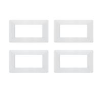 BRATEK 4 Placchette compatibili per frutti Matix 4 Moduli, Placche per frutti elettrici