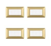 BRATEK 4 placchette interruttori luce compatibile con bticino matix, Placca matix 4 moduli compatibile, placche matix per frutti elettrici