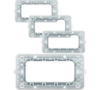 Bratek 4x Supporto 504 Compatibile con BTicino Supporto Matix 4 Moduli per Placche e Frutti della Serie Matix - Sostituisce Telaio Portafrutti BTicino 504SA - Made in Europe