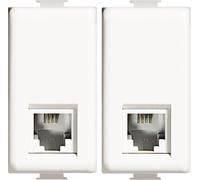 BRATEK presa muro rj11 Telefonica, 2 Presa a muro compatibili con Bticino Matix