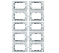 BRATEK Supporti per placchette interruttori luce e prese elettriche compatibili con Bticino Matix placca, 10 placche prese elettriche da parete per Interruttore matix, Supporto placche ticino