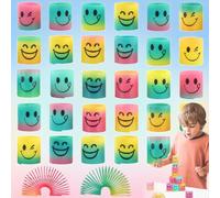 Brateuanoii 30 Pezzi Molle Per B-ambini Gadget, Molla Giocattolo, Spirale Arcobaleno Per Feste, Molle Gadget Compleanno Per Bambini, Mini Smile Molla Giocattolo, Pensierini Per Bambini Dopo Festa