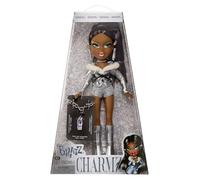 Bratz Charmz Sasha - Bambola fashion con braccialetto con charm collezionabile, include abbigliamento e accessori, fornita in una confezione da esposizione, da personalizzare e collezionare