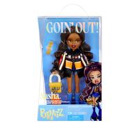 Bratz Goin' Out! Bambola - Sasha - 1 Bambola da Collezione con Accessori, Dotata di un Vestito, una Borsetta, un Paio di Occhiali da Sole e una Spazzola - Giocattolo per Bambini - Età 6+